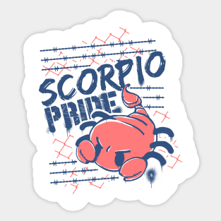 Scorpio Pride!-Red Sticker